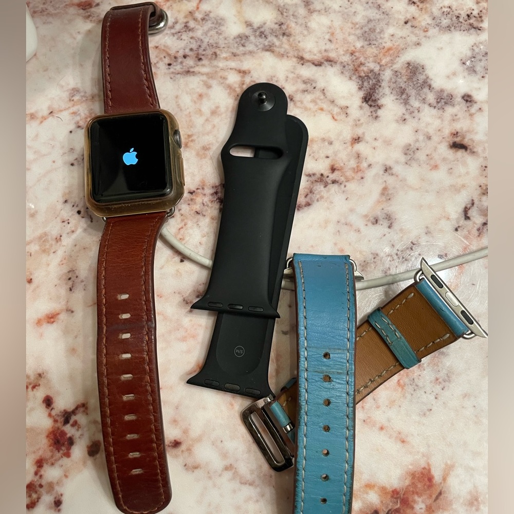 Apple Watch with extra bands